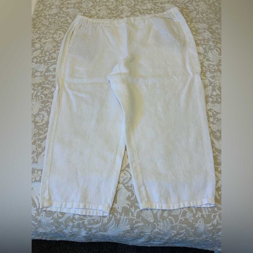 J. Jill Cream Linen Apparel